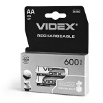 NiMH акумулятор Videx AA HR6 1.2В 600 мАг (2 штуки, блістер)