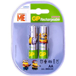 NiMH аккумулятор GP АА 2700 Minion с низким саморазрядом (2шт)