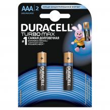 Батарейки Duracell Turbo Max ААА LR03, 2 шт.
