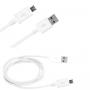 Кабель USB-microUSB 0.8м (белый)