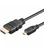 Кабель HDMI A-D micro HDMI, 1.5m, черный