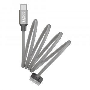 Кабель Dotfes USB Type-C A03T 20см Frosted TPE Tarnish (20см)