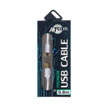 КАБЕЛЬ AM USB 2.0 / TYPE-C 0.8М., GOLD PLATED