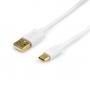 КАБЕЛЬ AM USB 2.0 / TYPE-C 0.8М., GOLD PLATED