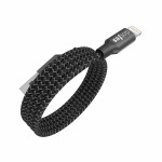 Кабель Dotfes Lightning to USB A06 Dual Tone Color Black для IPhone