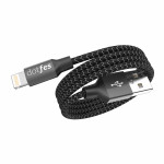 Кабель Dotfes Lightning to USB A06 Dual Tone Color Black для IPhone