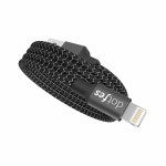 Кабель Dotfes Lightning to USB A06 Dual Tone Color Black для IPhone
