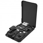 USB кабель Hoco U86 Treasure 6в1 0.28m (черный)