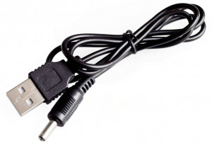 Кабель живлення USB тип A на штекер 3.5 х 1.35мм  1.0м