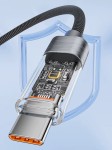 USB-кабель Toocki 100W Type-C з індикацією потужності 1м
