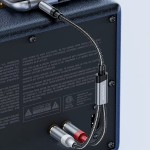 Аудиокабель Toocki TRS-2RCA 1м черный