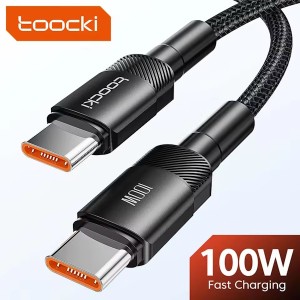 USB-кабель Toocki 100W Type-C плетеный 2м
