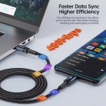 USB-кабель Toocki 100W Type-C плетеный 2м