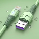 USB-кабель силікон USB-А Lightning 1.5м зелений