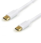 Кабель ATcom Type-C - Type-C, 60 Вт, 3 А Быстрая зарядка, белый, 1,8 м