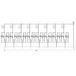 Тестовая панель LED2x8 для Arduino (2 цвета)