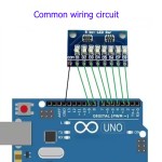 Тестовая панель LED2x8 для Arduino (2 цвета)