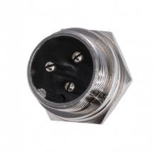 Разъём MIC 333 mini, "штекер", монтажный, 3pin, диам. 9мм