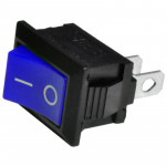 Переключатель синий KCD1, SPST (ON-OFF), 250В/6А
