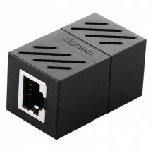 З'єднувач кручений пари 1x1 (RJ-45) чорний