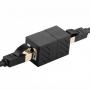 Соединитель витой пары 1x1 (RJ-45) чёрный