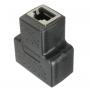 Соединитель витой пары 1х2 (RJ-45) чёрный