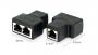 Соединитель витой пары 1х2 (RJ-45) чёрный