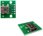 Модуль miniUSB PCB гніздо на платі
