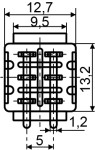 Тумблер 6-контактный MTS-202 (DPDT ON-ON)