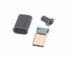 Роз'єм USB Type-C збірний (4-pin/5A) чорний