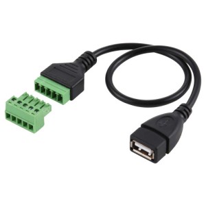 Переходник разъем USB (F) на 5-ти контактную клемму