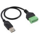 Переходник штеккер USB (M) на 5-ти контактную клемму