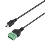 Переходник штеккер mini-USB (M) на 5-ти контактную клемму