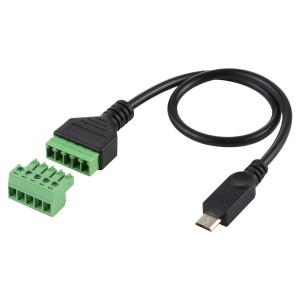 Переходник штеккер micro-USB (M) на 5-ти контактную клемму