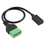 Переходник разъем USB Type-C (F) на 5-ти контактную клемму