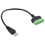 Переходник штеккер RJ45 (8P8C) на 8-ми контактную клемму