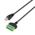 Переходник штеккер RJ45 (8P8C) на 8-ми контактную клемму