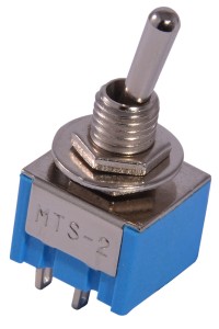 Тумблер MTS-201 ON-OFF (с фиксацией) 2Пол.*4Конт.