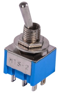 Тумблер MTS-212 (ON)-ON (без фиксации) 2Пол.*6Конт.