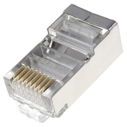 Коннектор RJ-45 8p8c Cat5e экранированный