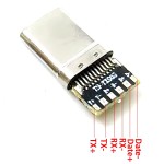 Разъем USB type-C 3.0 сборный под пайку (8-pin/PD) 1шт