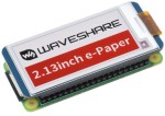 Дисплей трьохкольоровий Waveshare E-Ink HAT 2.13" 250x122 для Raspberry Pi