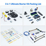 Стартовый набор SunFounder Starter Kit 3в1 для Arduino Uno (Средний уровень)