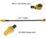 Антенный переходник RP-SMA-jack на U.FL 15см