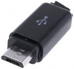 Штекер micro-USB 5pin прямой с корпусом и кабельным вводом