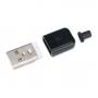 Штекер USB-A сборной с кабельным вводом