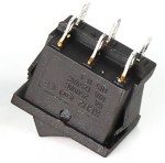 Выключатель KCD2-202-6P ON-OFF (6A 250V) DPDT 6 pin (черный)