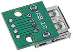 Модуль USB 2.0 Female PCB гнездо на плате