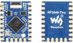 Миниатюрная плата разработчика Waveshare RP2040-Tiny с платой-адаптером