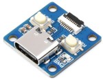 Мініатюрна плата розробника Waveshare RP2040-Tiny з платою-адаптером